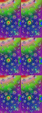 Moda baskıları için zarif bir şablon. Küçük renkli çiçekler. Küçük çiçekte güzel bir desen. Robot resim. Motley illüstrasyonu. Çiçekli bahar çiçekleri.