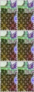 Raster illüstrasyonunda kusursuz çiçek deseni. Suluboya tarzında tarafsız ve kahverengi renkte çiçekler.