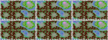 Şık bir grafik desen. Kahverengi ve bej renklerde altın elementler. Duvar kâğıdı barok, İspanyol kumaşı. Kusursuz raster arka plan. Çiçek deseni.