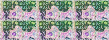 Raster düz çiçekleri pürüzsüz desen. Tarafsız ve yeşil renklerde çiçekler. Tasarım hediye paketi, tebrik kartları, posterler ve afiş tasarımı.