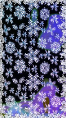 Raster. Zarif, parlak ve pürüzsüz siyah ve mor çiçek desenli tasarım. Sabıka baskıları, bebek kıyafetleri, duvar kâğıtları, paket kutuları vb..