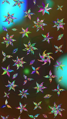 Karalama çiçekleri çizim kalıbı. Kahverengi ve gri el çizimi desen. Sanat esinlenir ve gri renkli çiçekler ve arkasında iz bırakır. Raster deseni.