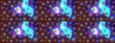 Hediye ambalaj kağıdı, tebrik kartları, posterler ve pankart tasarımı. Mor ve mavi renkte çiçekler. Raster düz çiçek çizim deseni.