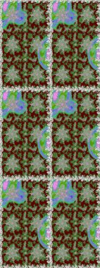 Kusursuz raster arka plan. Çiçek deseni. Şık bir grafik desen. Duvar kâğıdı barok, İspanyol kumaşı. Kahverengi ve bej renklerdeki altın elementler.