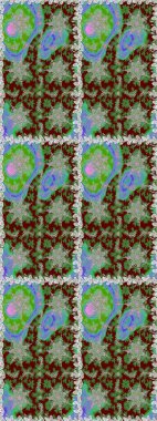 Kahverengi ve bej renklerde altın elementler. Kusursuz raster arka plan. Şık bir grafik desen. Duvar kâğıdı barok, İspanyol kumaşı. Çiçek deseni.