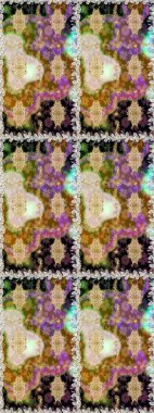 Kahverengi ve bej renklerde altın elementler. Çiçek deseni. Kusursuz raster arka plan. Duvar kâğıdı barok, İspanyol kumaşı. Şekil grafik deseni.