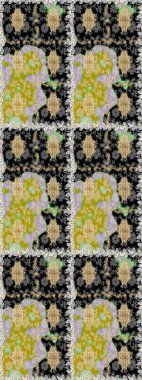 Çiçek deseni. Şık bir grafik desen. Kusursuz raster arka plan. Kahverengi ve bej renklerde altın elementler. Duvar kâğıdı barok, İspanyol kumaşı.