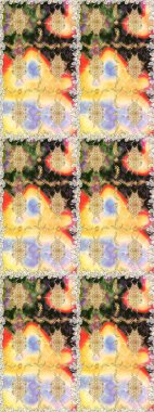 Çiçek deseni. Şık bir grafik desen. Kahverengi ve bej renklerde altın elementler. Duvar kâğıdı barok, İspanyol kumaşı. Kusursuz raster arkaplanı.