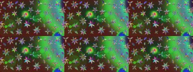 Küçük çiçekteki sevimli çiçek deseni. Raster illüstrasyonu. Tony 'nin kumaş kalıbını çiz. Modaya uygun kumaş deseni.