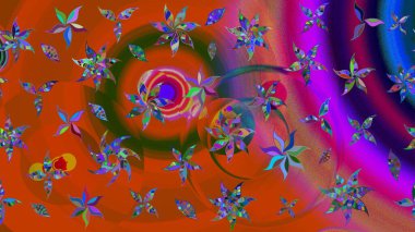 Turuncu ve kahverengi renkli çiçekler. Doodle tarzı. Tekstil ve kapak tasarımı için mükemmel. Elle çizilmiş sonbahar çiçeği deseni. Renkli turuncu ve kahverengi çizim deseni.