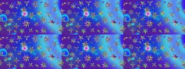 Klasik çiçek desenli. Paketleme, tekstil, duvar kâğıdı için çiçek eskizi. Yumuşak fayans. Raster 'ın taze dokusu. Yumuşak pamuk tasarımı.