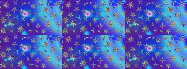 Küçük çiçekteki sevimli çiçek deseni. Güzel karalamalı çiçek desenli çizim. Güzel kumaş deseni. Raster illüstrasyonu.