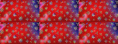 Çiçekli karalama şeklinde Raster çiçek deseni. Nazikçe, güzel çiçek arkaplanı. Kırmızı ve mor renkte çiçekler.