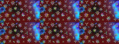 Eskiz modeli etnik tasarım. Çiçekleri, deniz kabukları, mandalaları ve suluboya efektleriyle donanma geçmişi. Yatak çarşafları, ceket, paket tasarımı, kumaş ve moda kavramları için tekstil baskısı.