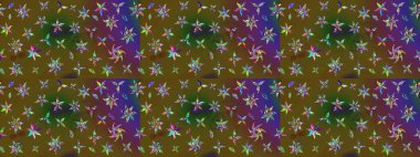 Çiçek deseni. Raster güzel kumaş deseni çiziyor. Renkli Bahar Teması eskiz kalıbı. Düz Çiçek Elementleri Tasarımı.