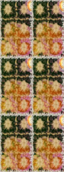 Kusursuz raster arka plan. Şık bir grafik desen. Çiçek deseni. Duvar kâğıdı barok, İspanyol kumaşı. Kahverengi ve bej renklerdeki altın elementler.