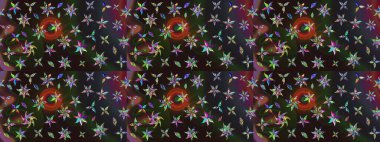 Klasik çiçek desenli. Yumuşak fayans. Paketleme, tekstil, duvar kâğıdı için çiçek eskizi. Yumuşak pamuk tasarımı. Raster taze dokusu.