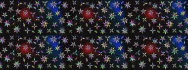 Çiçekli karalama şeklinde Raster çiçek deseni. Yumuşak, yaz çiçekli arka plan. Renkli çiçekler.