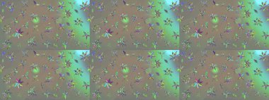 Sevimli çiçek raster deseni. Gri ve bej renkli çiçekler. Sketch Colour Spring Theme eskiz kalıbı. Düz Çiçek Elementleri Tasarımı.