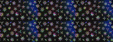 Raster illüstrasyonu. Suluboya tarzında gri ve mavi renklerde. Küçük çiçekli bahar deseni çiz.