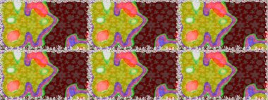 Kahverengi ve bej renklerde altın elementler. Kusursuz raster arka plan. Çiçek deseni. Şık bir grafik desen. Duvar kâğıdı barok, İspanyol kumaşı.