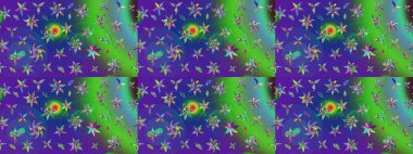 Yumuşak pamuk tasarımı. Klasik çiçek desenli. Yumuşak fayans. Raster 'ın taze dokusu. Paketleme, tekstil, duvar kağıdı için çiçek arkaplanı.