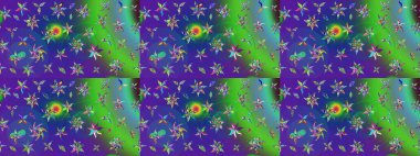 Yumuşak pamuk tasarımı. Klasik çiçek desenli. Yumuşak fayans. Raster 'ın taze dokusu. Paketleme, tekstil, duvar kağıdı için çiçek arkaplanı.