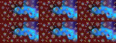 Sketch Floral Pattern in Raster illustration. Fancy fabric pattern. Colour Spring Theme sketch pattern Background. Flat Flower Elements Design.