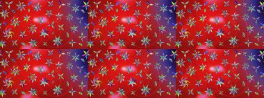 Çiçek ve yapraklı çiçek deseni. Küçük çiçekli şirin bir desen. Raster illüstrasyonu.