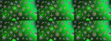 Raster Illustrasyon 'daki Çiçek Deseni' nin son moda çizimi. Güzel kumaş deseni. Renkli Yaz Temalı eskiz kalıbı. Düz Çiçek Elementleri Tasarımı.