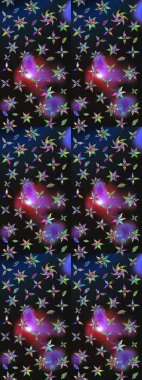 Düz Çiçek Elementleri Tasarımı. Raster çiçekli arka plan. Güzel kumaş deseni. Güzel eskiz şekli. Yazdır. Renkli Yaz Teması çizim şablonu.