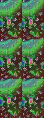 Zarif, parlak ve eskiz yeşil ve kahverengi çiçek desenli tasarım. Sabıka baskıları, bebek kıyafetleri, duvar kâğıtları, paket kutuları vb..