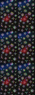 Küçük çiçekteki sevimli çiçek deseni. Renkli çiçekler.