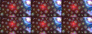 Klasik çiçek tasarımı elementleri. Kahverengi ve mor kıvırcık çiçekler kahverengi ve mor renklerde şekillenir. Raster illüstrasyonu.