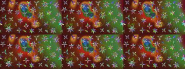 Çiçek eskiz deseni. Raster çiçek izi. Klasik taslak çizimi.