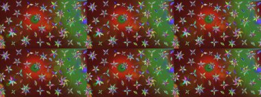 Soyut etnik raster çizim kalıbı. Kabile sanatı boho baskısı, klasik çiçek arkaplanı. Arkaplan dokusu, duvar kağıdı, çiçek teması.