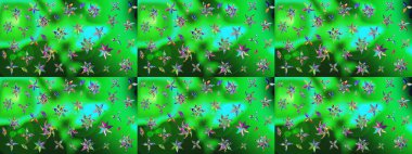 Zentangle soyut çiçekleri. Karalama çiçeği. Raster illüstrasyonu. Güzel kumaş deseni. Renkli Bahar Teması eskiz kalıbı. Düz Çiçek Elementleri Tasarımı.