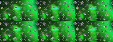 Çiçek desenli çizim. Raster illüstrasyonu. Asya tekstil tarzında. Renkli çiçekler. Renkli Bahar Teması eskiz kalıbı. Düz Çiçek Elementleri Tasarımı.