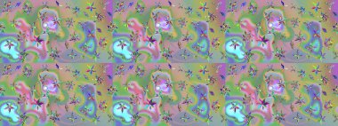 El çizimi Raster çizimi. Karalama elementleri. Çizim çiçek deseni duvar kağıdı, web sitesi arkaplanı, paket kağıdı, davetiye, broşür, pankart veya web sitesi için kullanılabilir.