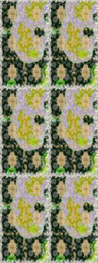 Kahverengi ve bej renklerde altın elementler. Şık bir grafik desen. Kusursuz raster arka plan. Çiçek deseni. Duvar kâğıdı barok, İspanyol kumaşı.