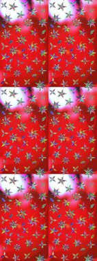 Kırmızı ve pembe renkte çiçekler. Çiçek desenli eskiz, yaz çiçekleri. Renkli Bahar Teması eskiz kalıbı. Düz Çiçek Elementleri Tasarımı.