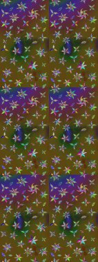 El çizimi Raster çizimi. Parlak elementlerin. Çizim çiçek deseni duvar kağıdı, web sitesi arkaplanı, paket kağıdı, davetiye, broşür, pankart veya web sitesi için kullanılabilir.