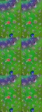 Renkli çiçekler. Raster düz çiçek çizim deseni. Tasarım hediye paketi, tebrik kartları, posterler ve afiş tasarımı.