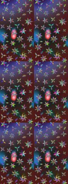 Renkli çiçekli ve yapraklı harika bir çiçek deseni çizmişsin. Moda baskıları için zarif bir şablon. Halk tarzı. Modern çiçek arkaplanı.