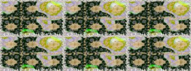 Şık bir grafik desen. Kusursuz raster arka plan. Çiçek deseni. Duvar kâğıdı barok, İspanyol kumaşı. Kahverengi ve bej renklerdeki altın elementler.