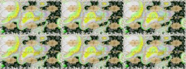 Duvar kâğıdı barok, İspanyol kumaşı. Şık bir grafik desen. Çiçek deseni. Kusursuz raster arka plan. Kahverengi ve bej renklerdeki altın elementler.