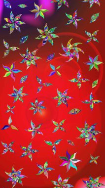 Hoş bir çiçek geçmişi var. Raster illüstrasyonu. Güzel kumaş deseni. Küçük çiçekte çizim deseni.