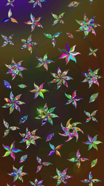 Yumuşak, bahar çiçekli arka plan. Kahverengi ve gri renkli çiçekler. Raster çiçek desenli ve çiçekli..