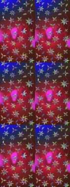 Eskiz arkaplan modeli. Raster - stok. Suluboya, elle çizilmiş. Vadinin çiçekleri kırmızı ve kahverengi renklerde.