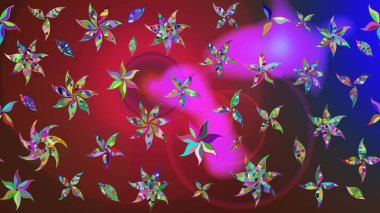 Küçük çaplı çiçeklerdeki basit şirin desenler. Tekstil veya kitap kapakları, imalat, duvar kağıtları, baskı, hediye paketi ve yapıştırma kitabı için çiçek eskizi geçmişi. Raster illüstrasyonu.